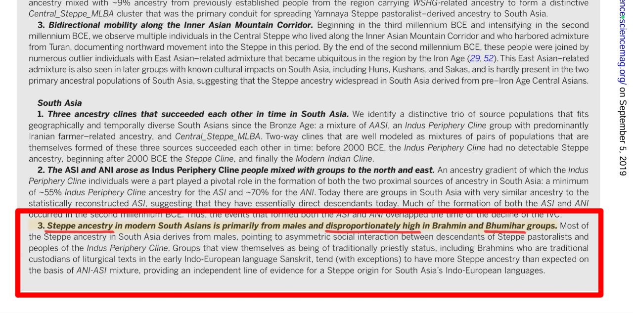 Steppe ancestry comparison